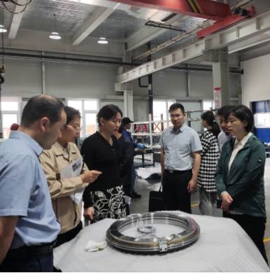 河南省科技廳黨組成員、副廳長陶曼晞一行實地調(diào)研洛陽鴻元軸承